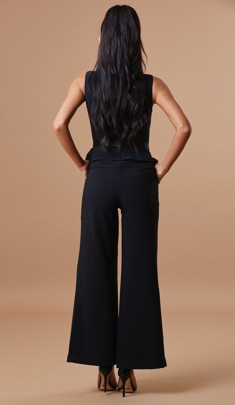 "STASI" Gold Button Jumpsuit - GLAMBAE FASHION