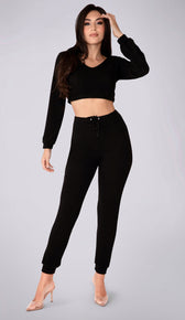 JILLIAN Knit Top - Black
