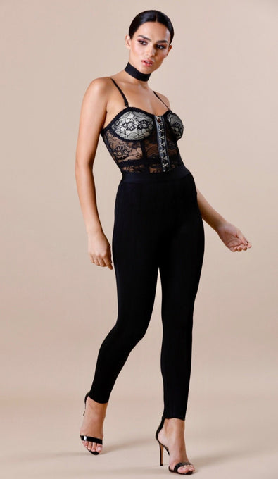 "BRITTANY" Lace Bodysuit - GLAMBAE FASHION