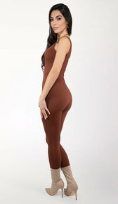 BROOKLYN Jumpsuit - Chocolate
