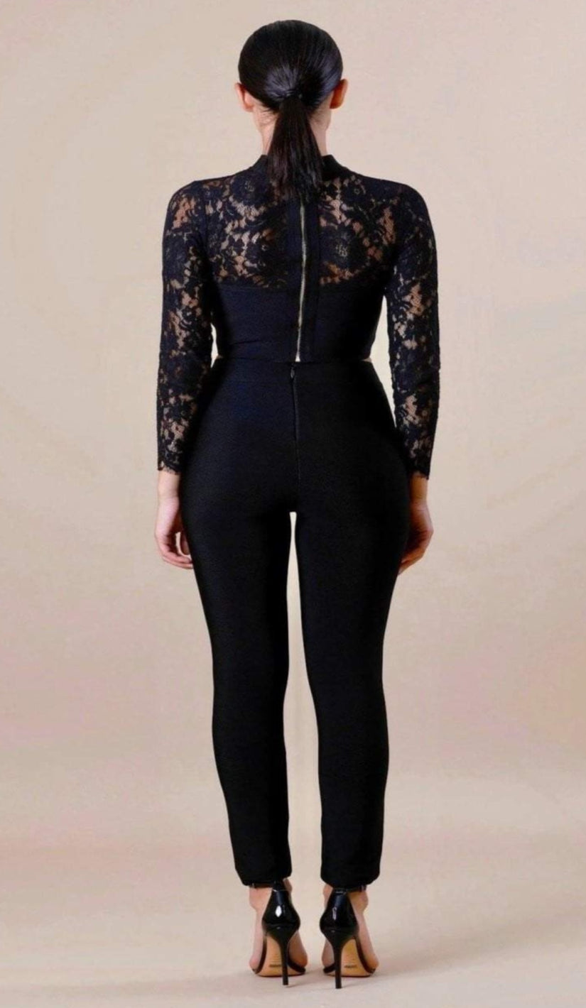 "BELLA" Lace Bustier Top- Black - GLAMBAE FASHION