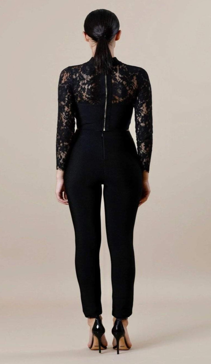 "BELLA"  Bandage Pants - Black - GLAMBAE FASHION