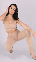 ASHLEY Teddy Knit Pants - Sand