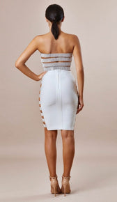 "KiKi"  Rhinestone Crop Top - GLAMBAE FASHION