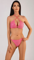 MIAMI Diamond Bikini Top - Hot Pink