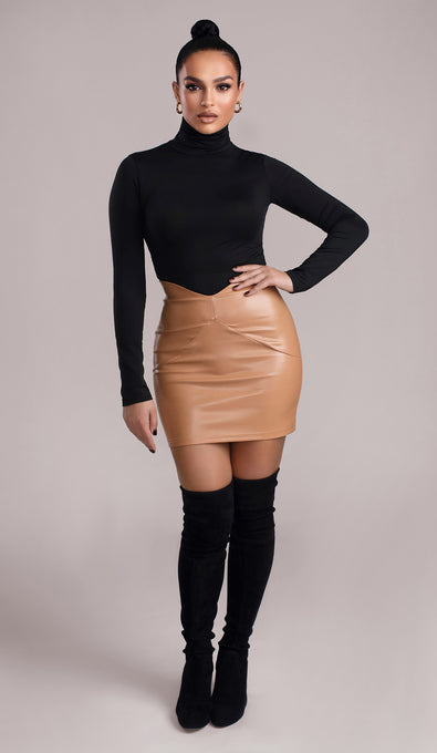 EMMA Vegan Leather Skirt