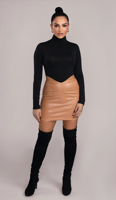 EMMA Vegan Leather Skirt
