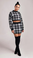 CHER Plaid Two Piece Set - Plaid