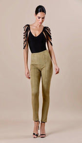 "VIVIAN" String Bandage Bodysuit - GLAMBAE FASHION