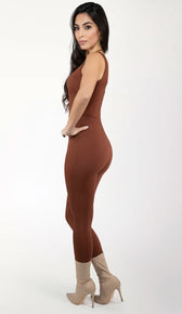 BROOKLYN Jumpsuit - Chocolate