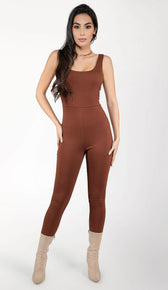 BROOKLYN Jumpsuit - Chocolate