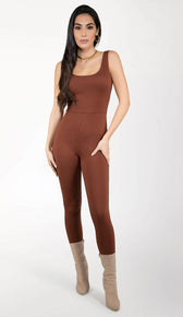 BROOKLYN Jumpsuit - Chocolate