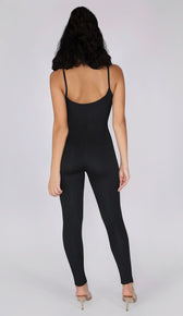 CORA Spandex Jumpsuit - Black
