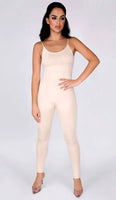 CORA Spandex Jumpsuit - Nude