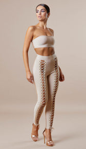 "DEMI" Bandeau Crop Top - GLAMBAE FASHION