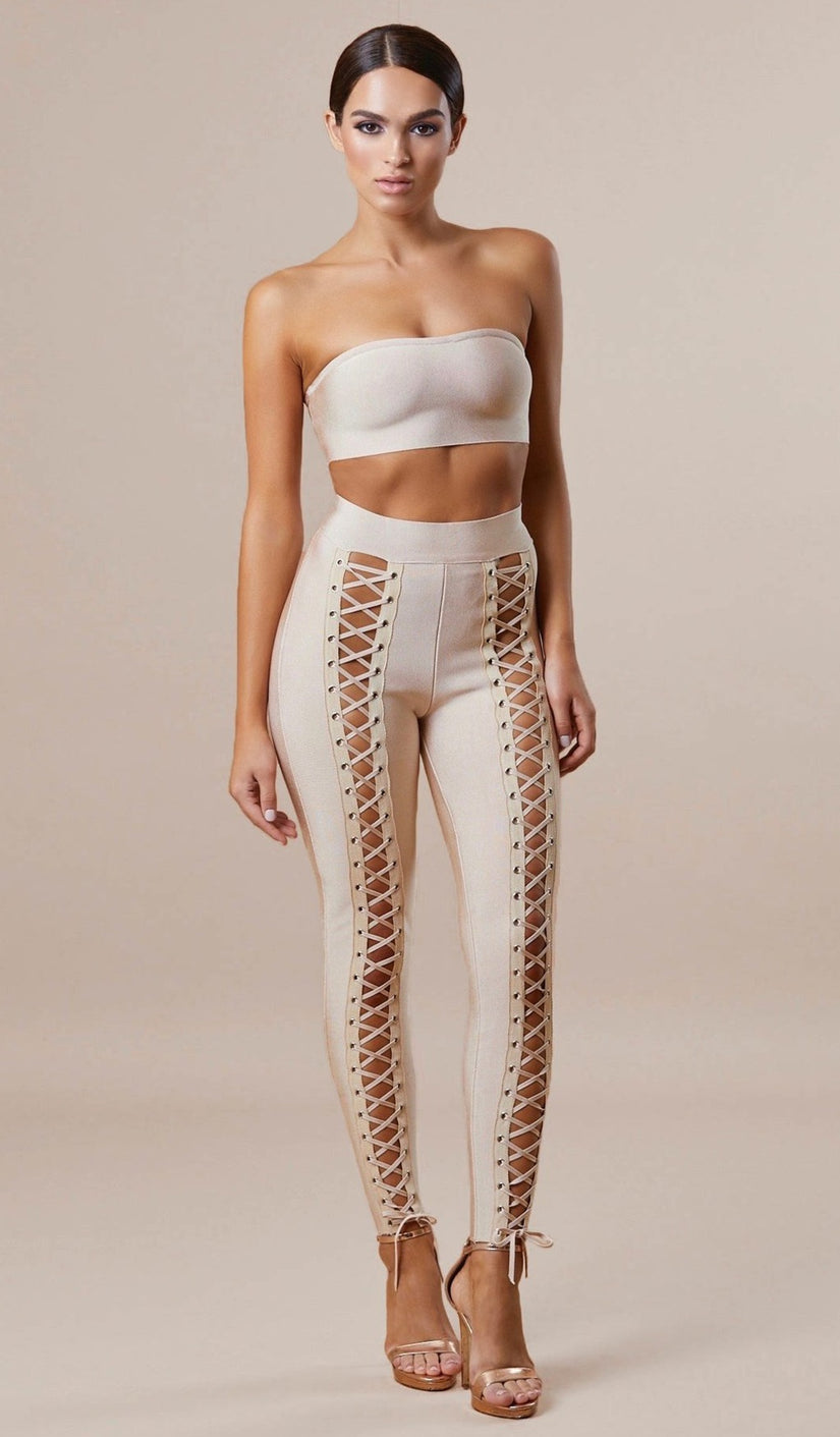 "DEMI" Bandeau Crop Top - GLAMBAE FASHION