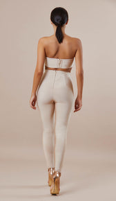 "DEMI" Lace Up Bandage Pants - GLAMBAE FASHION