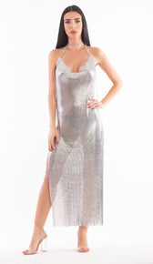 "KIMMIE’ Metal Maxi Dress - GLAMBAE FASHION