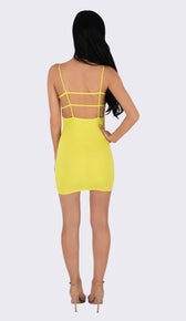'TINA' Open Back Mini Dress - GLAMBAE FASHION
