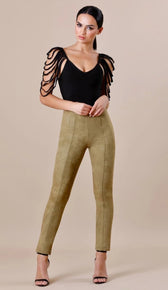 "VIVIAN" String Bandage Bodysuit - GLAMBAE FASHION