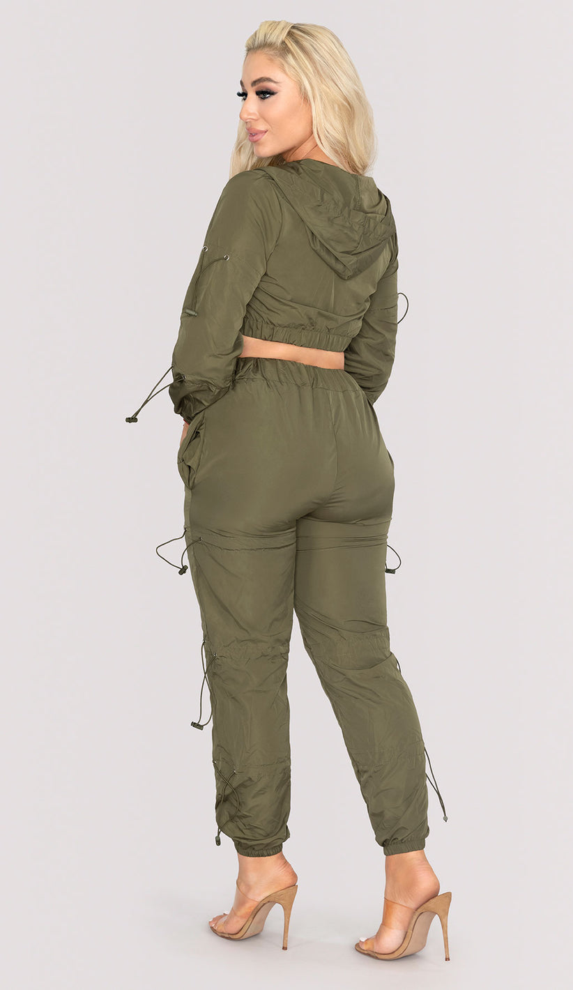 PIA Windbreaker Two Piece Set - Olive