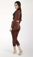 HADLEY Skinny Tights Set - Chocolate