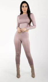 HADLEY Skinny Tights Set - Taupe