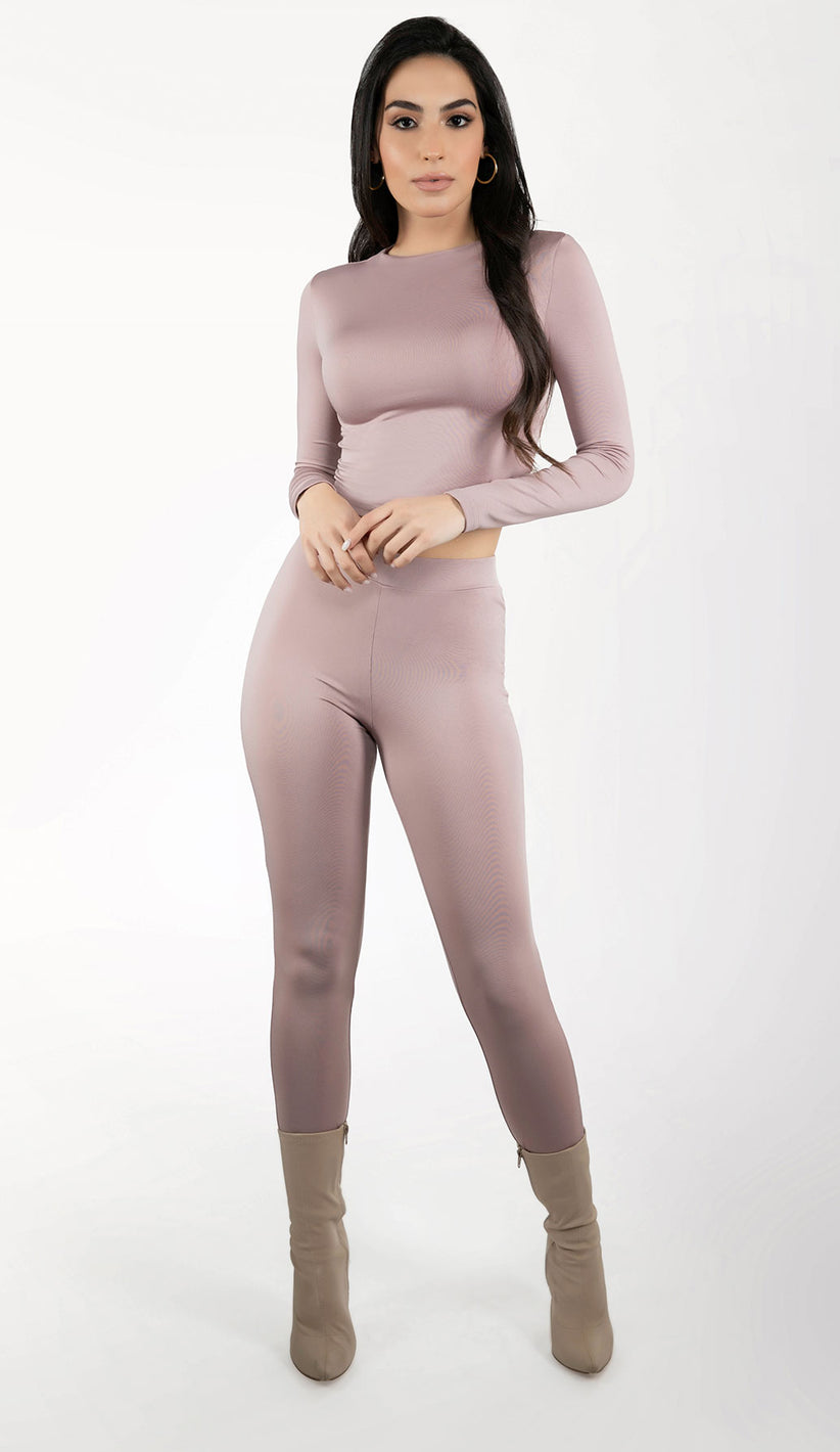 HADLEY Skinny Tights Set - Taupe