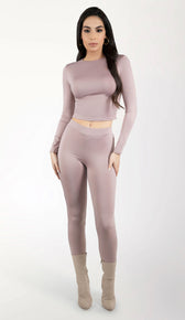 HADLEY Skinny Tights Set - Taupe