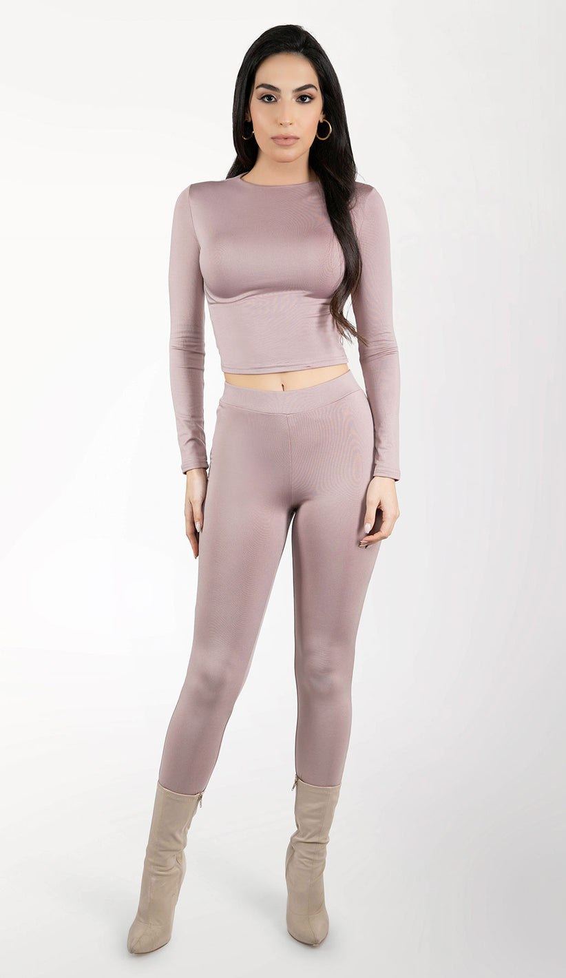 HADLEY Skinny Tights Set - Taupe