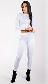 HADLEY Skinny Tights Set - White