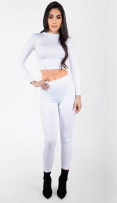 HADLEY Skinny Tights Set - White