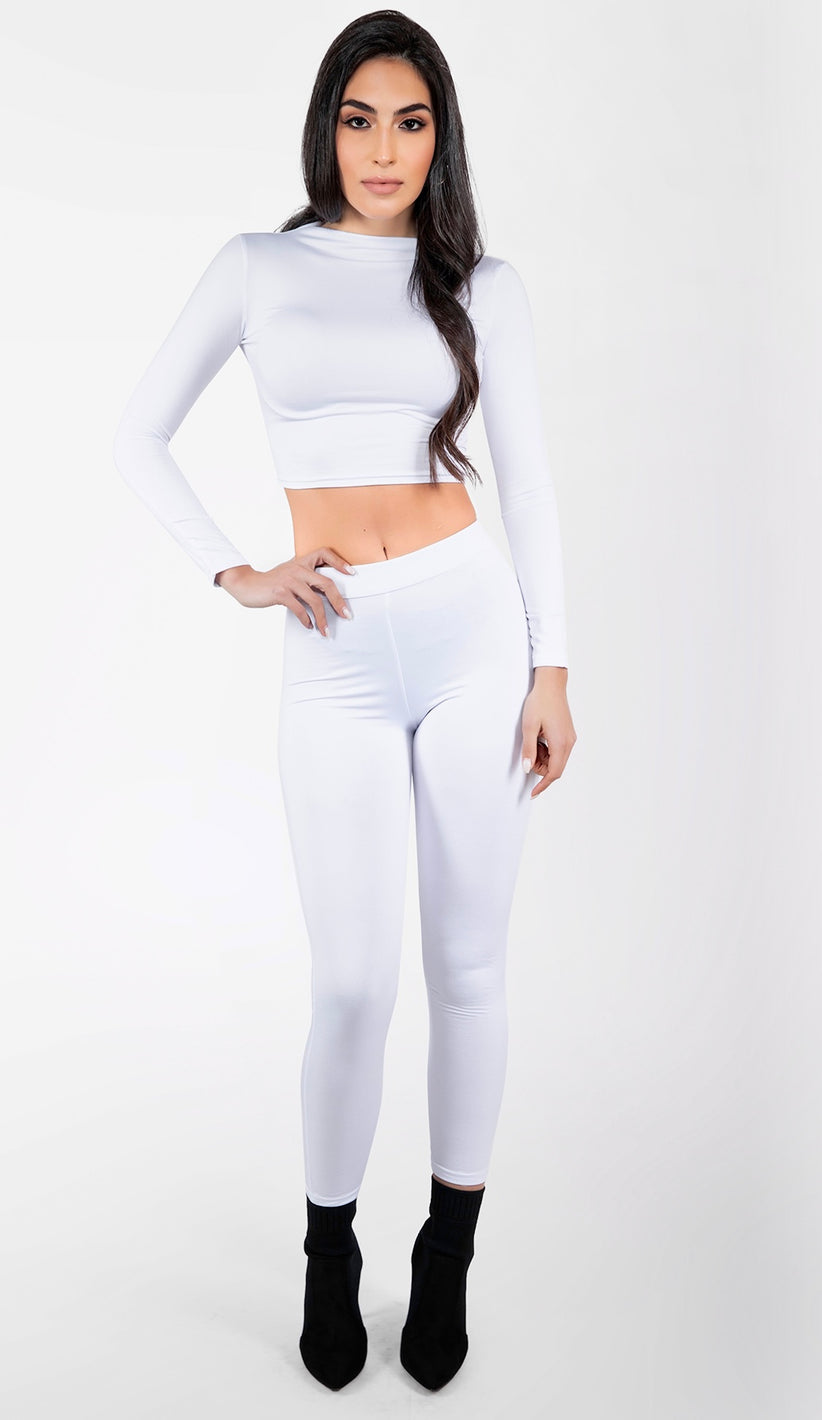 HADLEY Skinny Tights Set - White