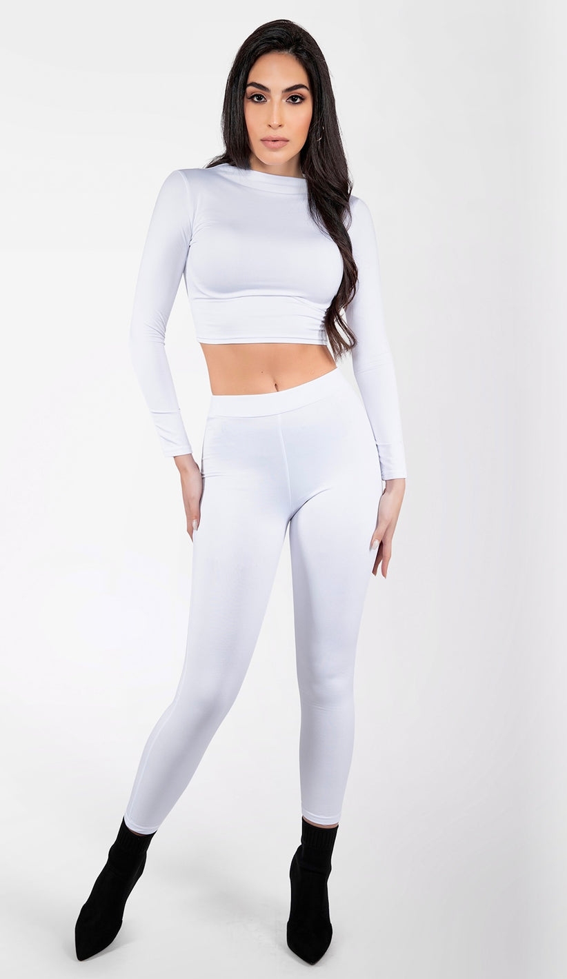 HADLEY Skinny Tights Set - White