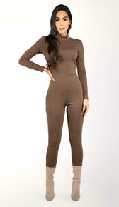 MICAELA Jumpsuit - Chocolate