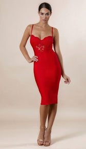 "DESTINY" Lace Bustier Dress - GLAMBAE FASHION