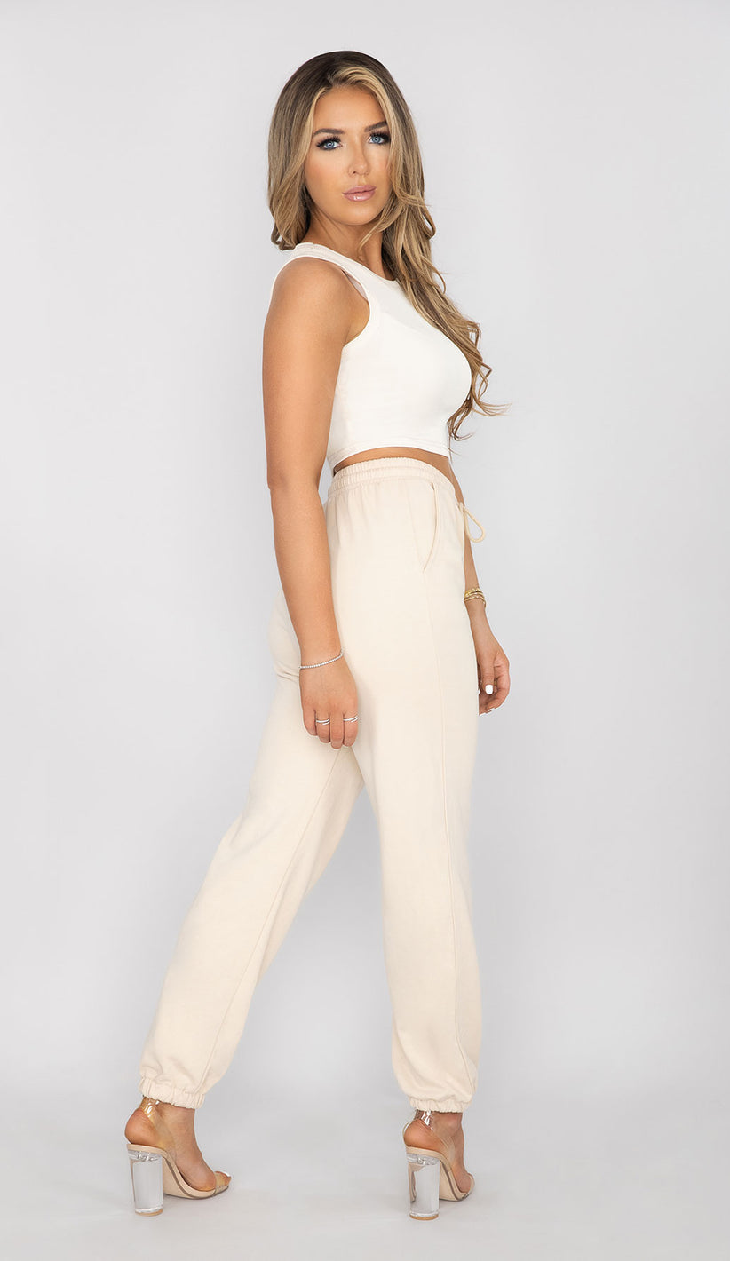 MONA Cropped Tank - Cream
