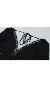 'NABILA' Peek-a-Boo Sheer Bodysuit - GLAMBAE FASHION