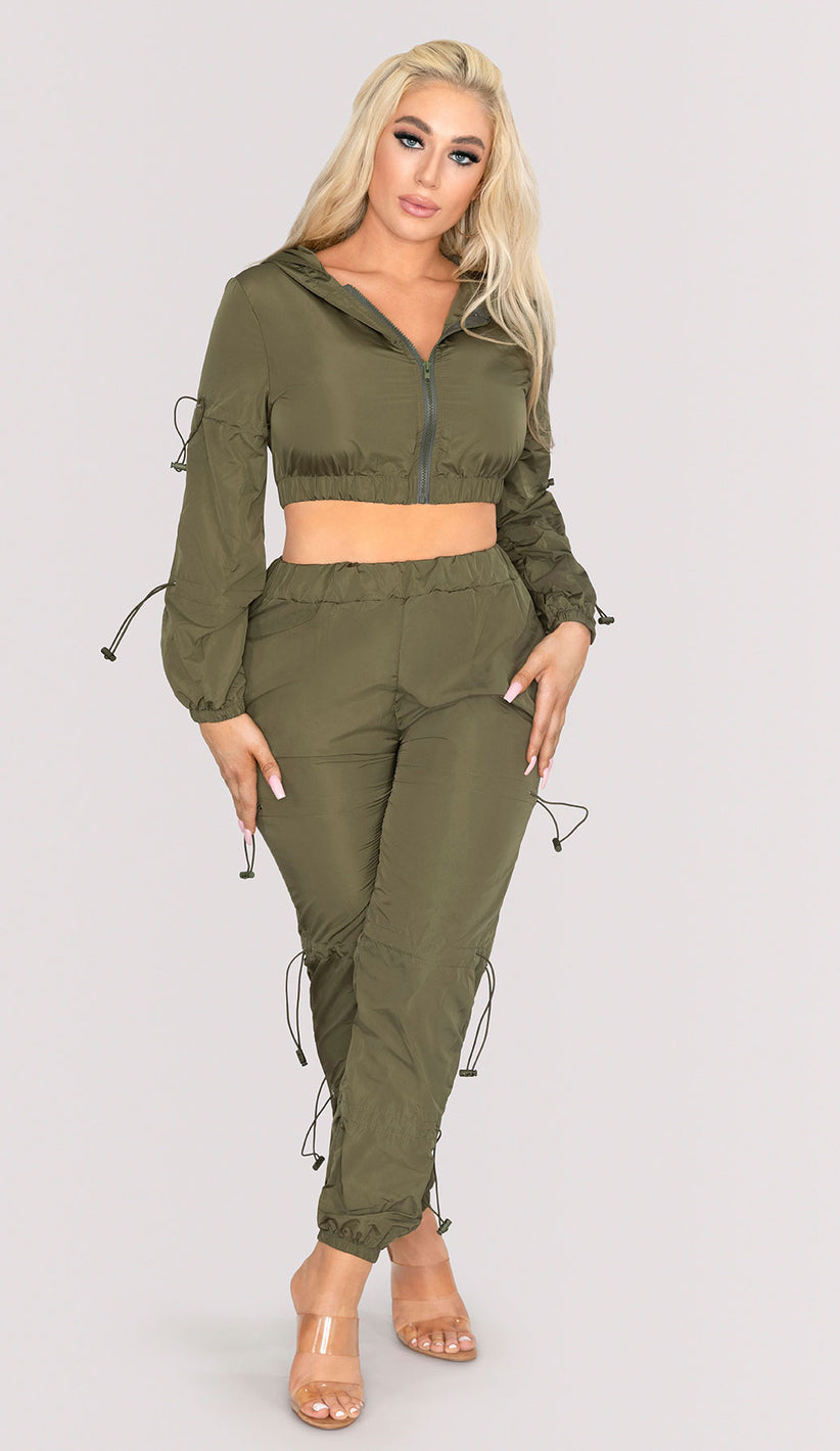 PIA Windbreaker Two Piece Set - Olive