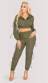 PIA Windbreaker Two Piece Set - Olive