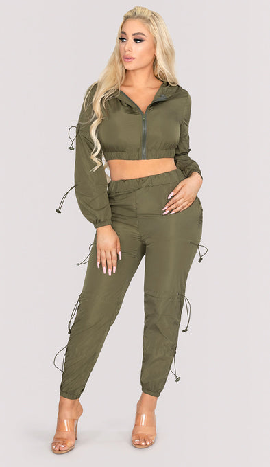 PIA Windbreaker Two Piece Set - Olive