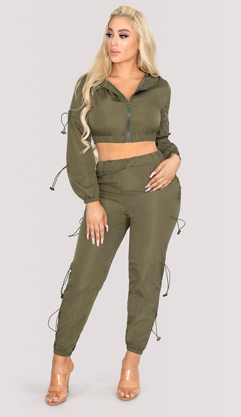 PIA Windbreaker Two Piece Set - Olive
