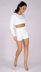 CASIA Knit Shorts - White