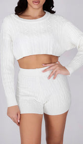 CASIA Knit Shorts - White
