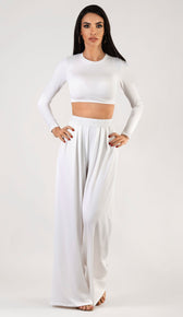 OLIVIA Two Piece Set - White