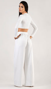 OLIVIA Two Piece Set - White
