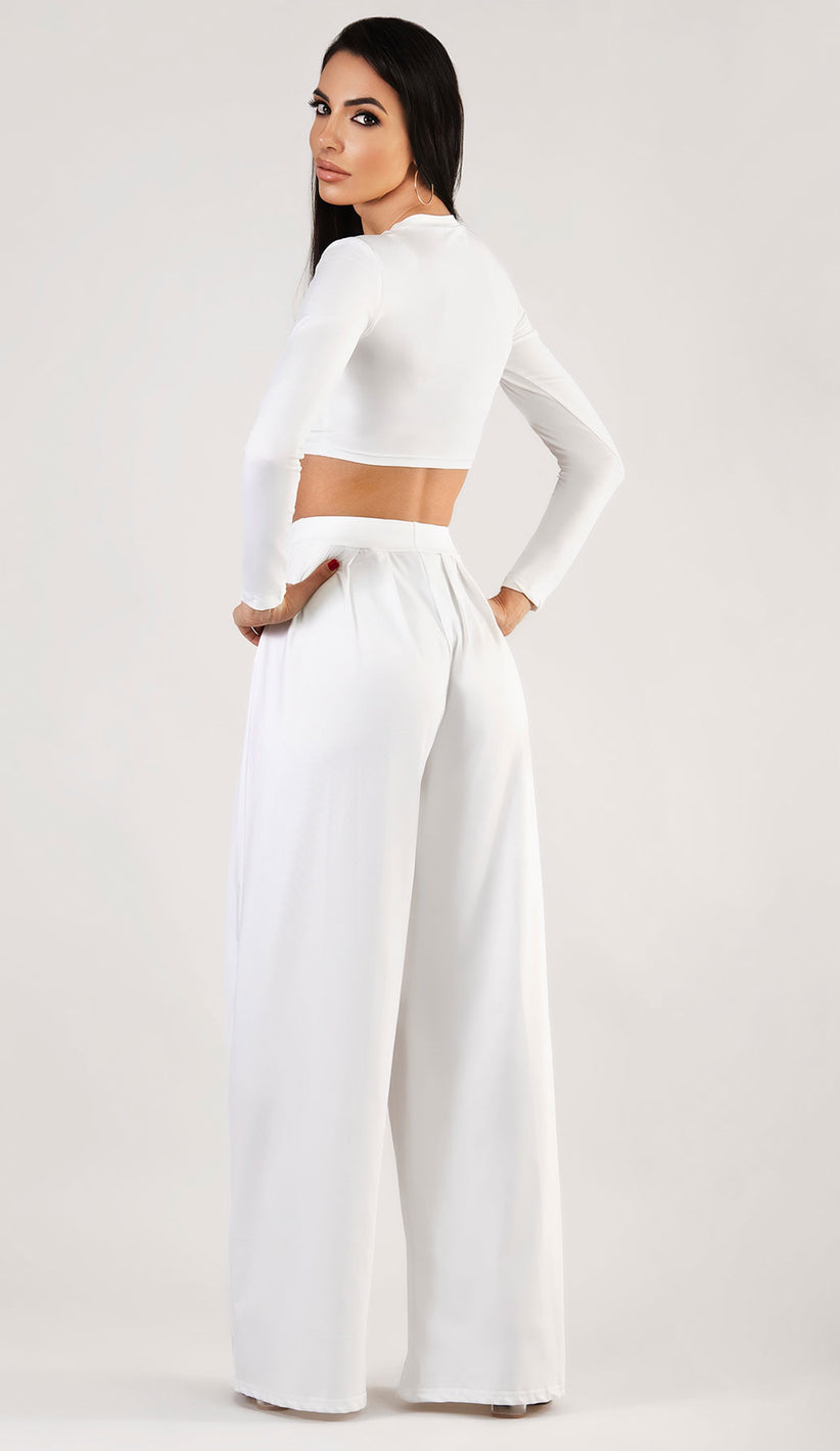 OLIVIA Two Piece Set - White