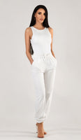 VALERIE Racerneck Bodysuit - White