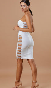 "KiKi" Rhinestone Bandage Skirt - GLAMBAE FASHION