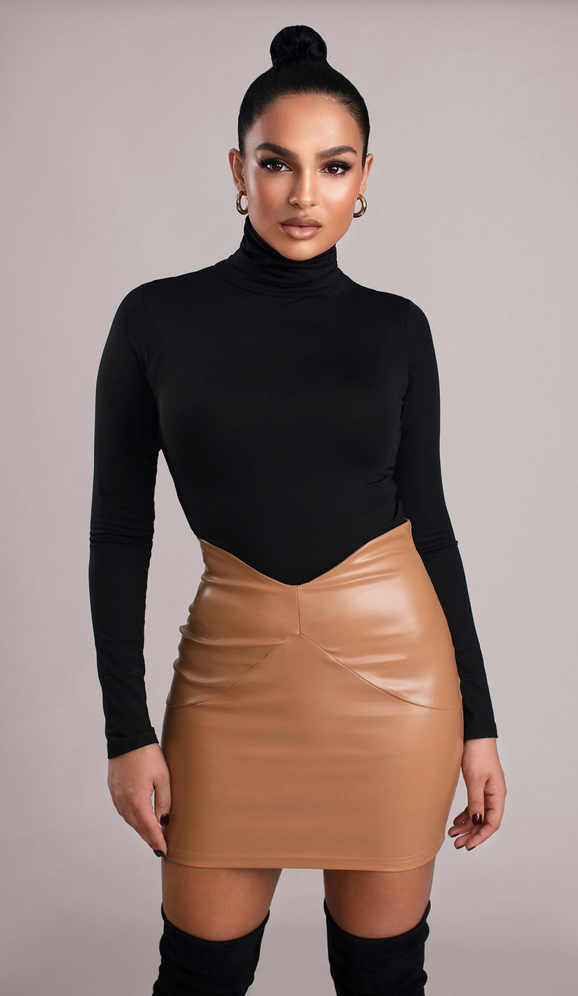 EMMA Vegan Leather Skirt